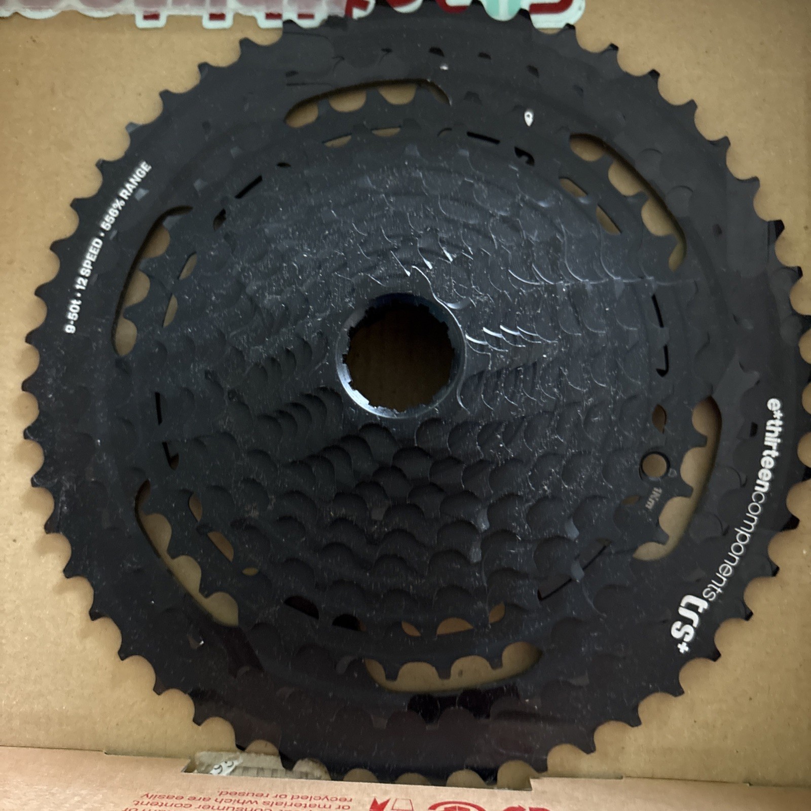 e*thirteen components Helix Plus 9-50t 12-Speed Cassette Black, 9-50t