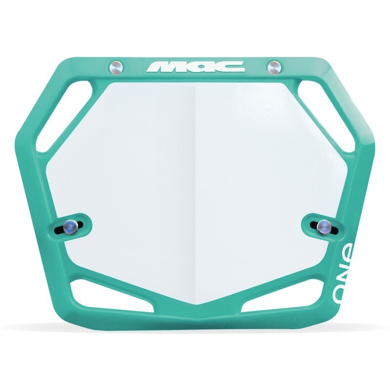 MAC ONE BMX PRO NUMBER PLATE – TEAL