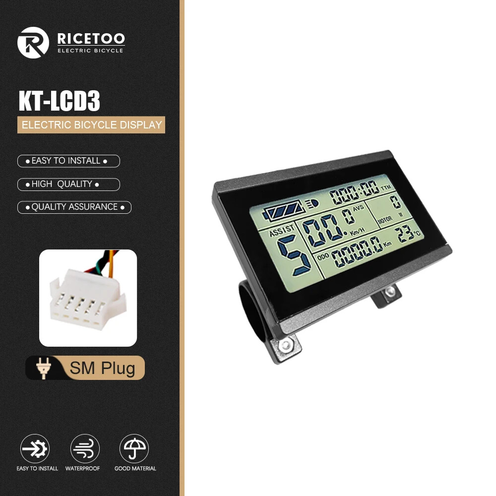 Electric Bicycle Display KT LCD3 LCD4 LCD5 LCD8H LCD9R 24V 36V 48V 72V Display