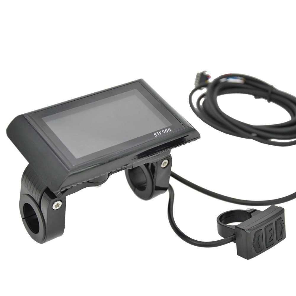 24V/36V/48V/60V E-Bike SW900 Colorful LCD Meter Panel Display SM&WP Plug AEU US
