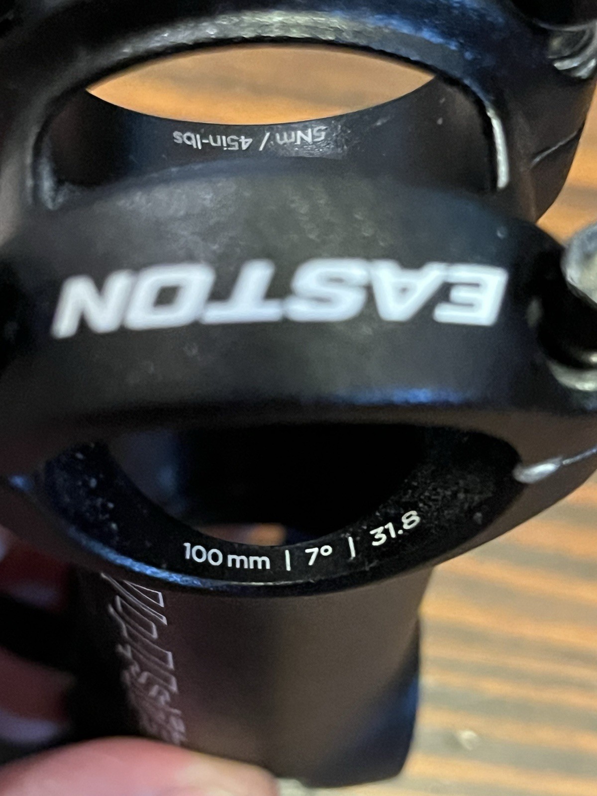 Easton EA90 Alloy Stem Black 100mm +-7 Degree 31.8