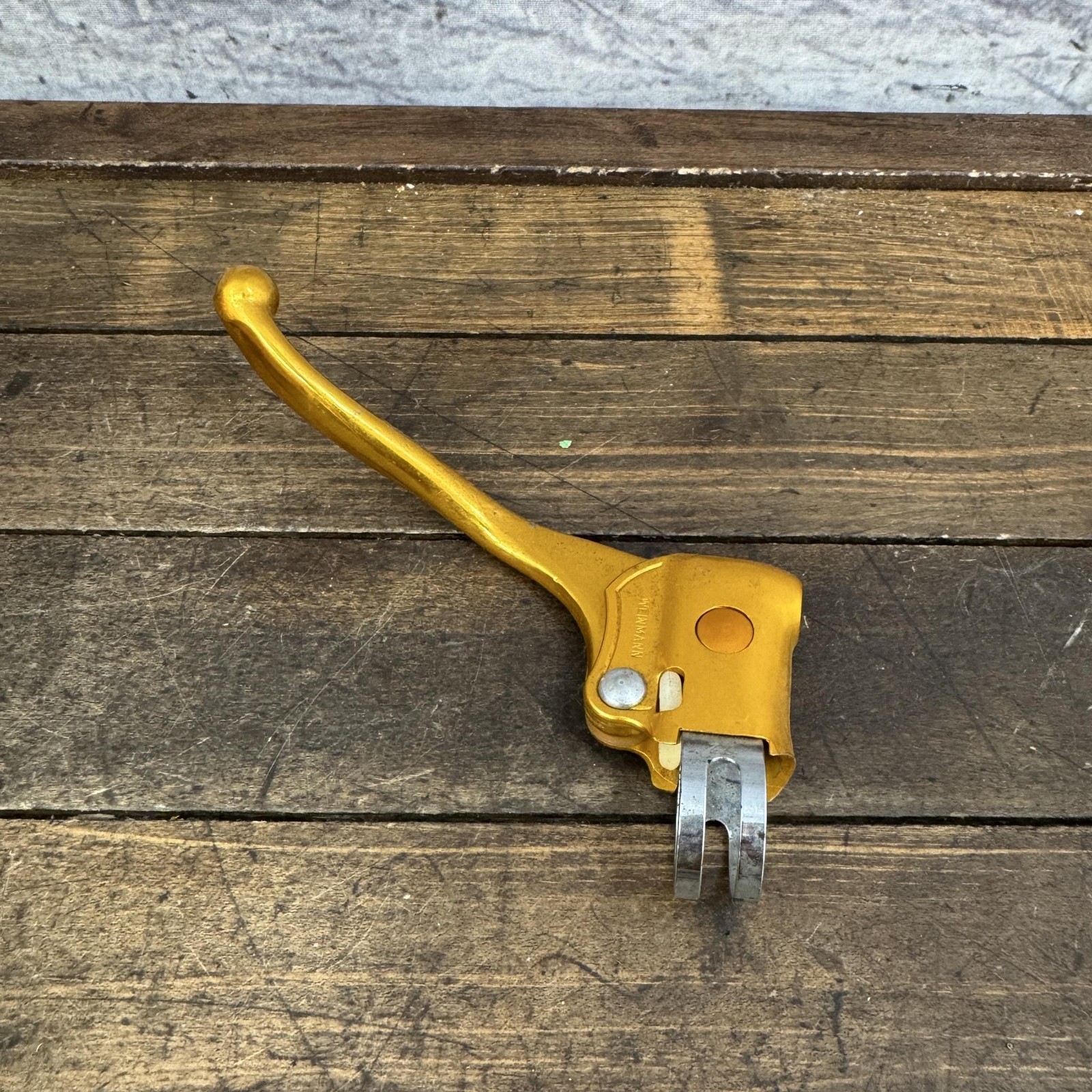 Vintage Weinmann BMX Brake Lever Right Gold Prebent 4 Finger Old School 70s 80s