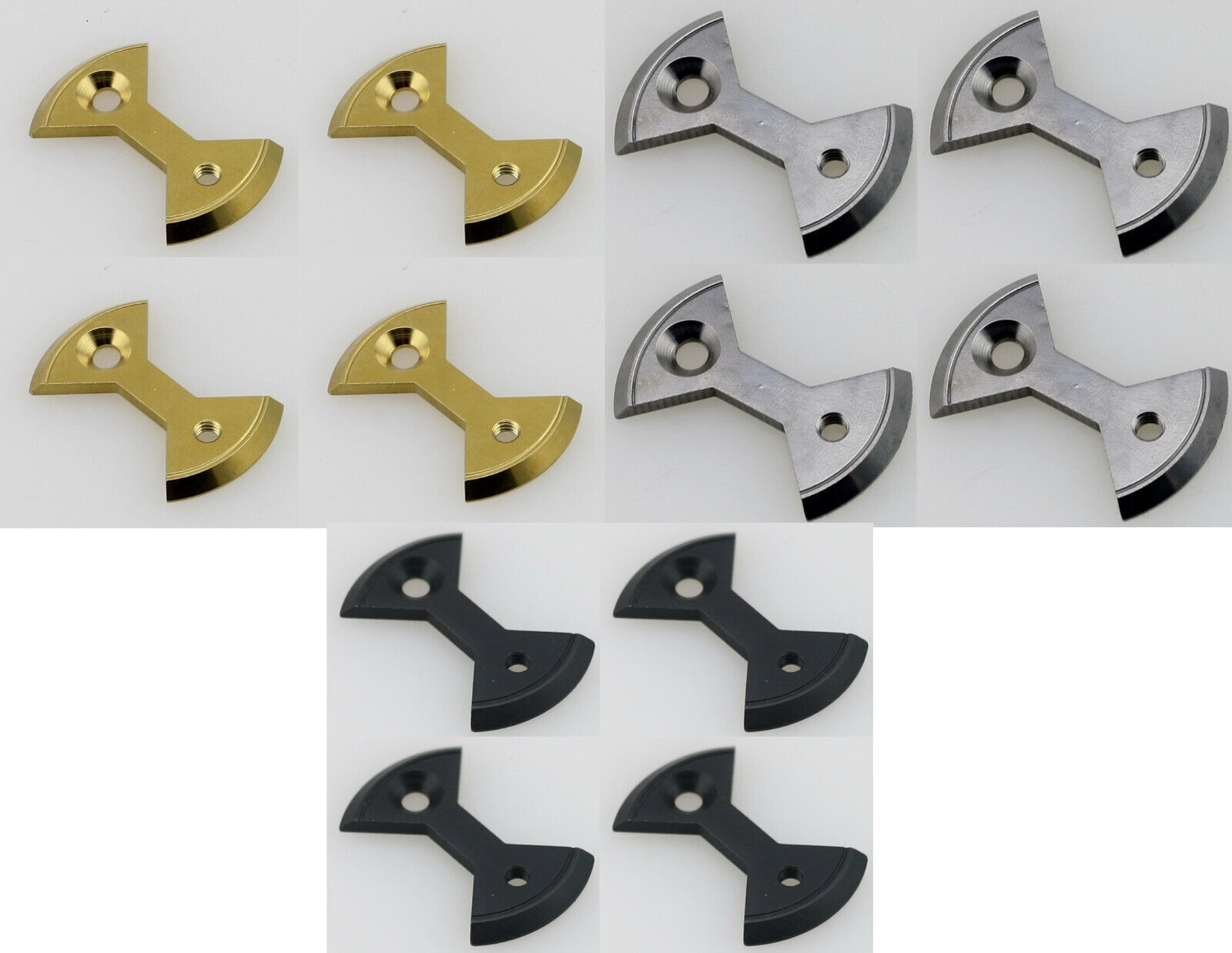 Titanium/Ti Pedal Plate/Bow tie* 4pc fit SpeedPlay Zero&Light Action-8 color