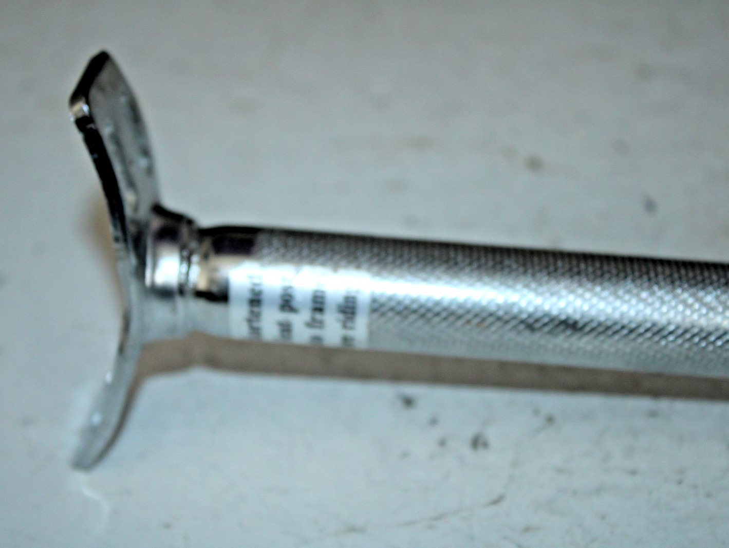 Vintage Seatpost Seat Tube 320/25.4mm 0 Offset Silver Steel Cruiser Hybrid Road~