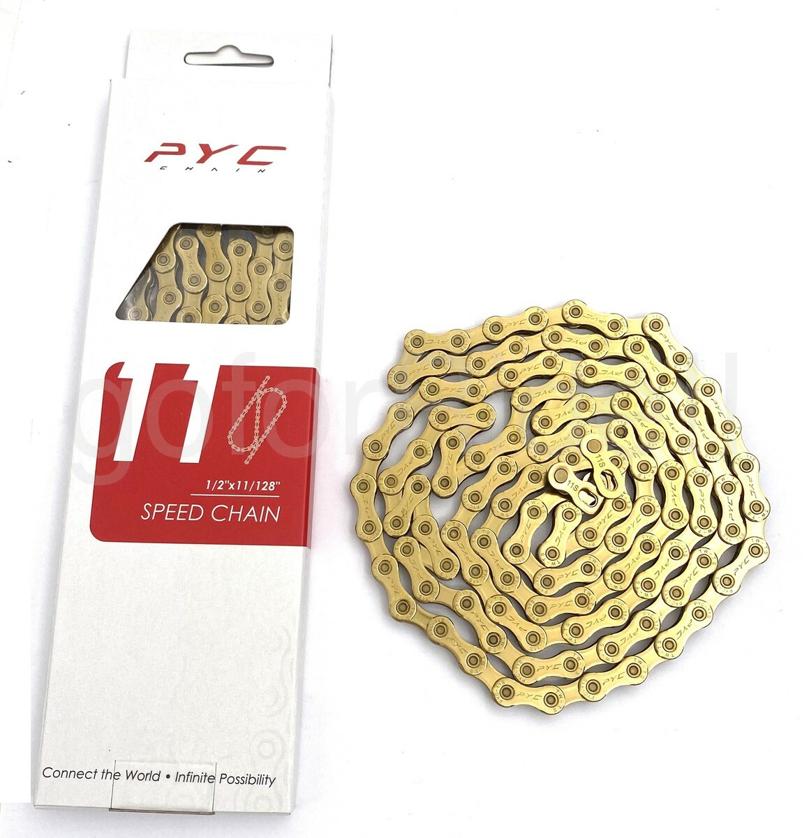 New PYC 11-Speed Ti Gold 1/2″X11/128″ 116L Bike Chain X11EL for SHIMANO/SRAM