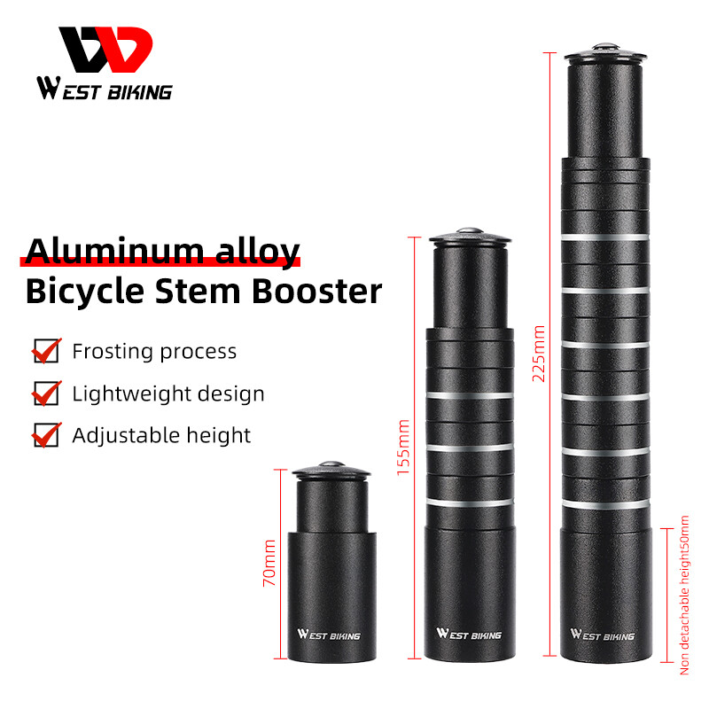 WEST BIKING Bike Fork Stem Extender Bicycle Handlebar Riser Extension Adapter