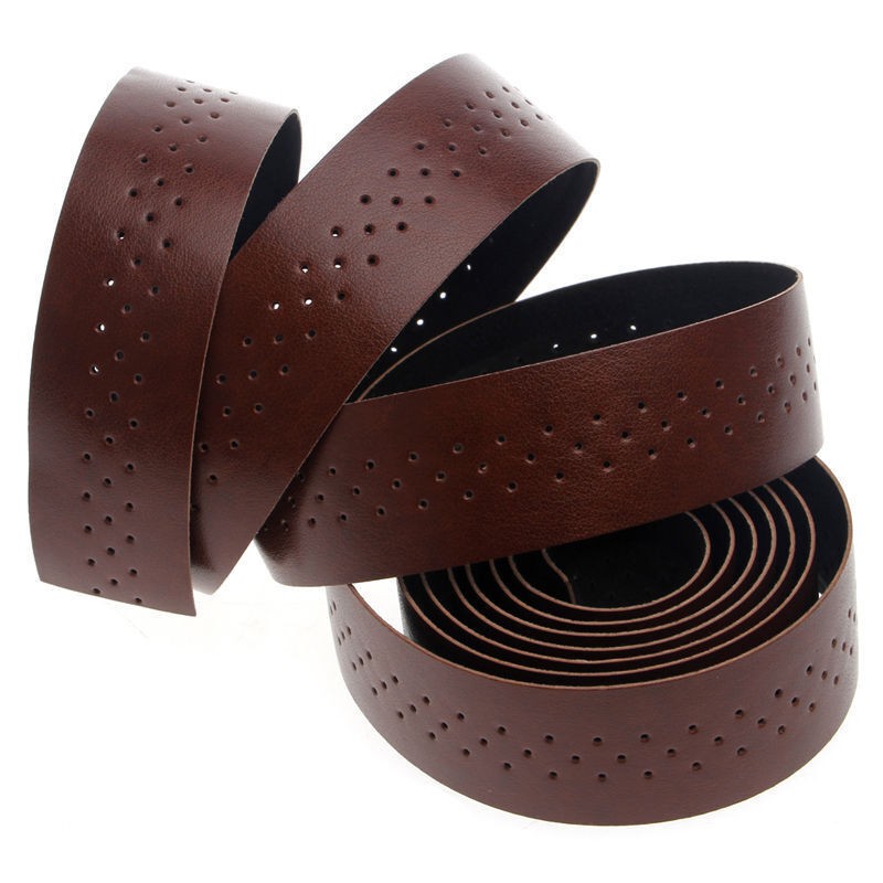Self-Adhesive Leather Anti Slip Handlebar Tape Bar Grip Wrap Road Bike Bicycle]