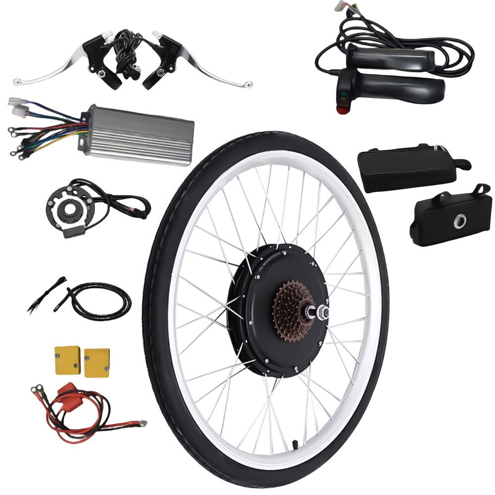 26 In 450rpm Electric Bike Conversion Kit For Rear Wheel With Controller