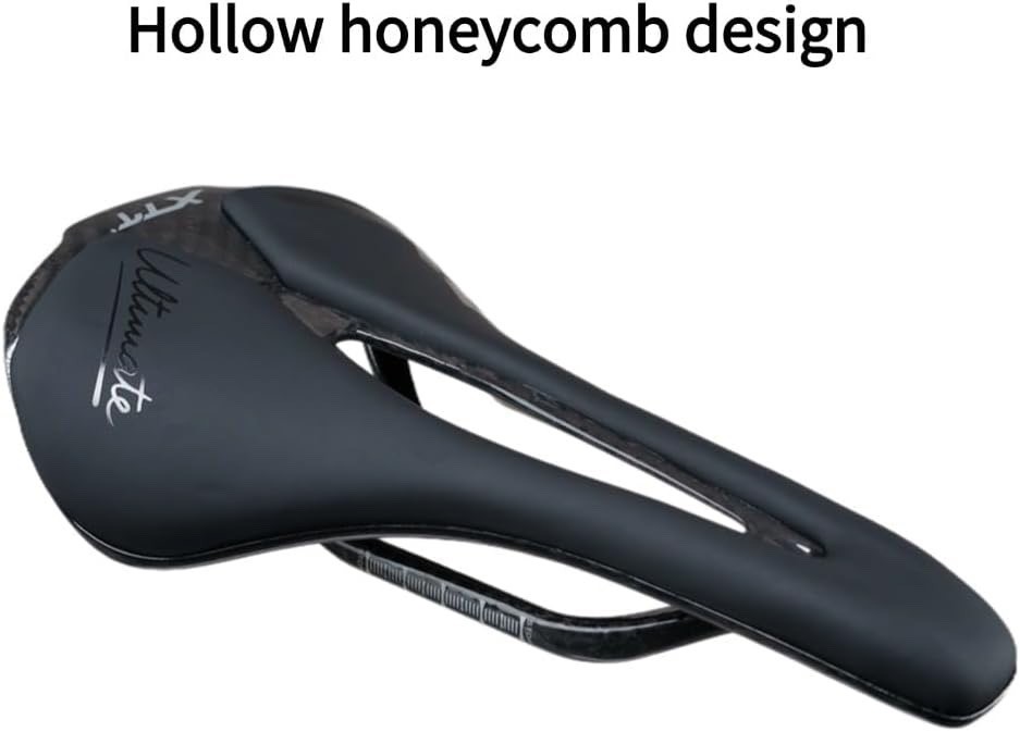 Generic Comfortable Microfiber Leather Carbon Fiber Bicycle Seat Mountain Road