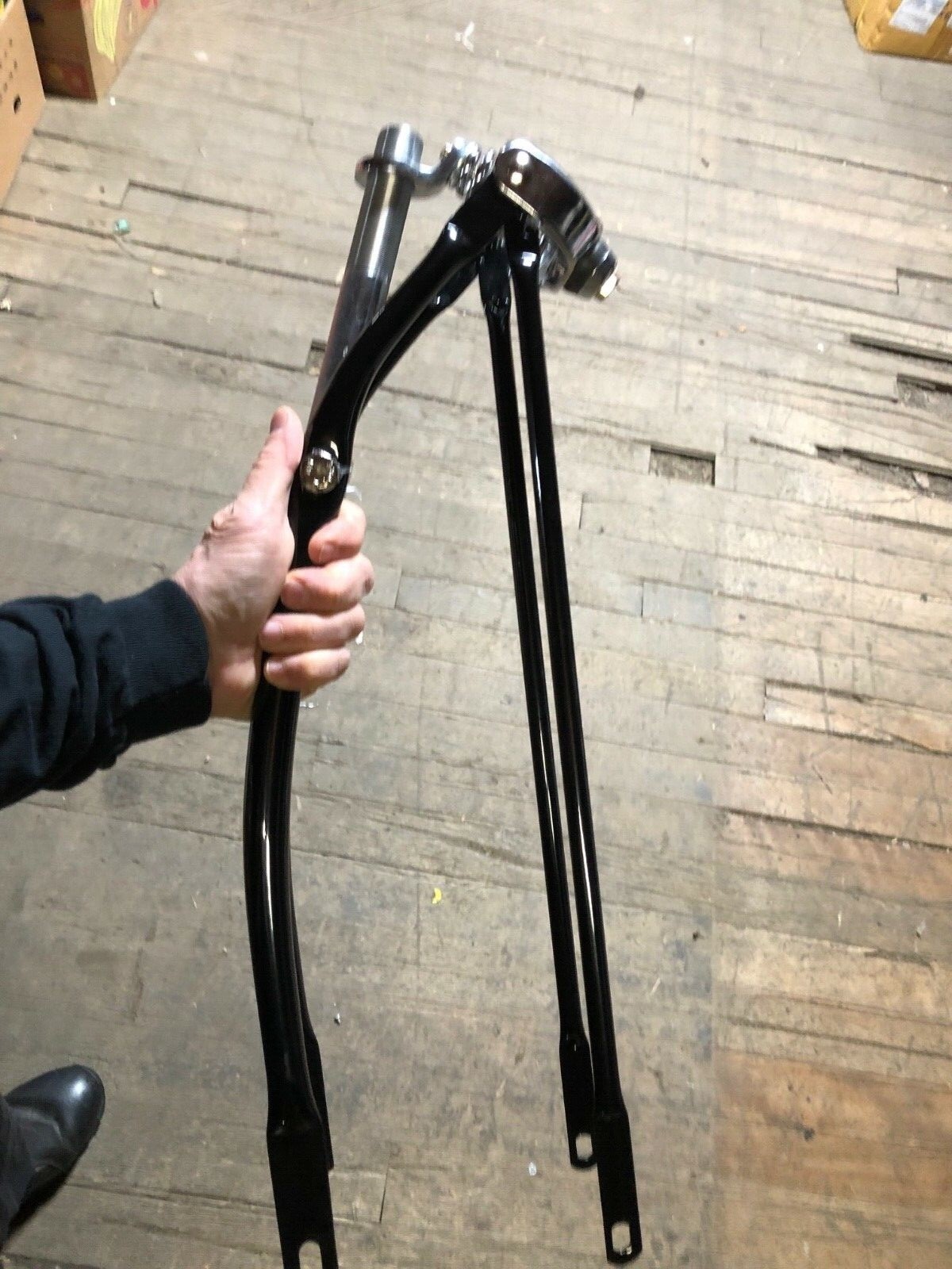 Springer Fork BICYCLE Schwinn BLACK & CHROME EXCELLENT bike fork for 26″ bikes