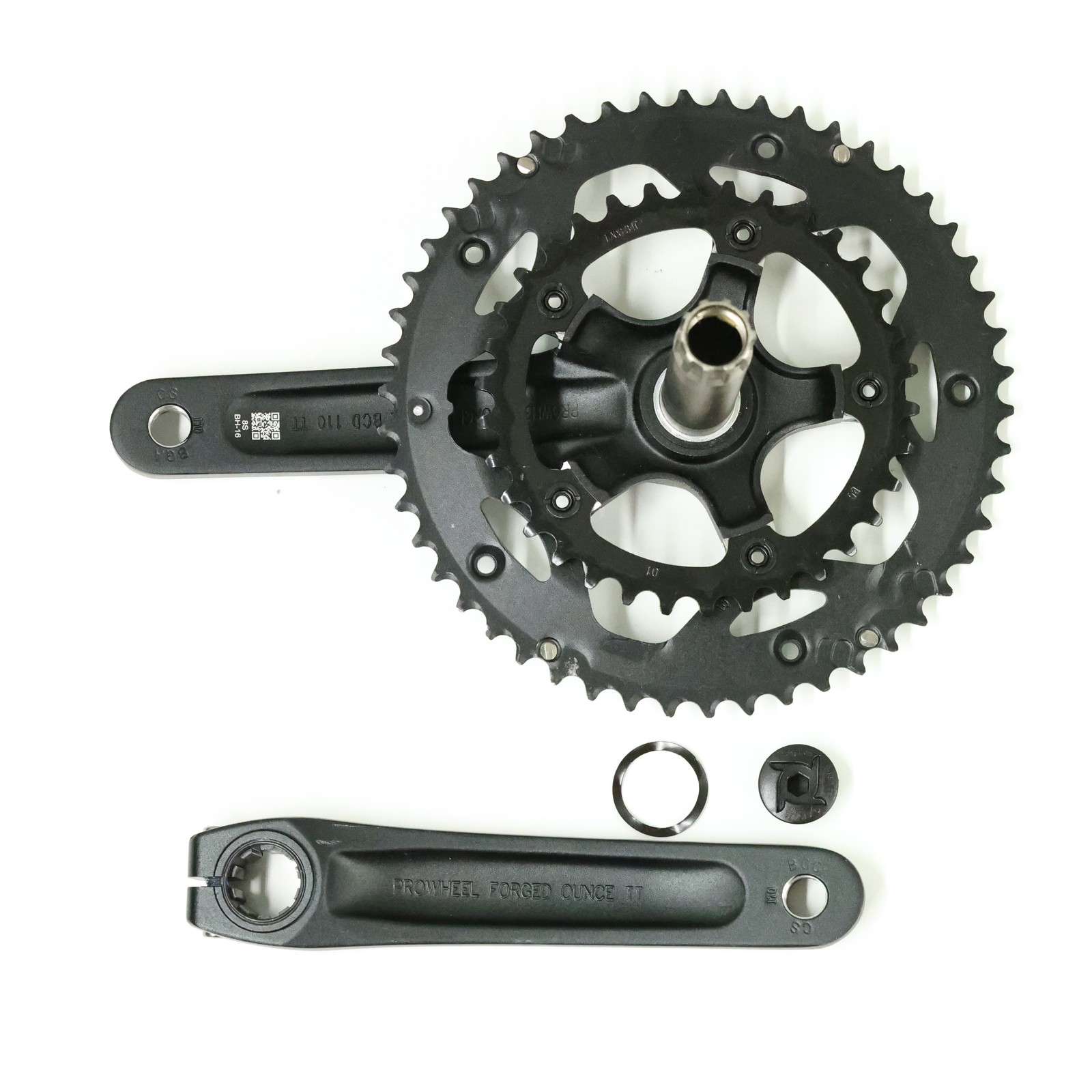Prowheel Forged Outboard Bearing Crankset 2x Road Bike Crank 172.5mm 50/34T