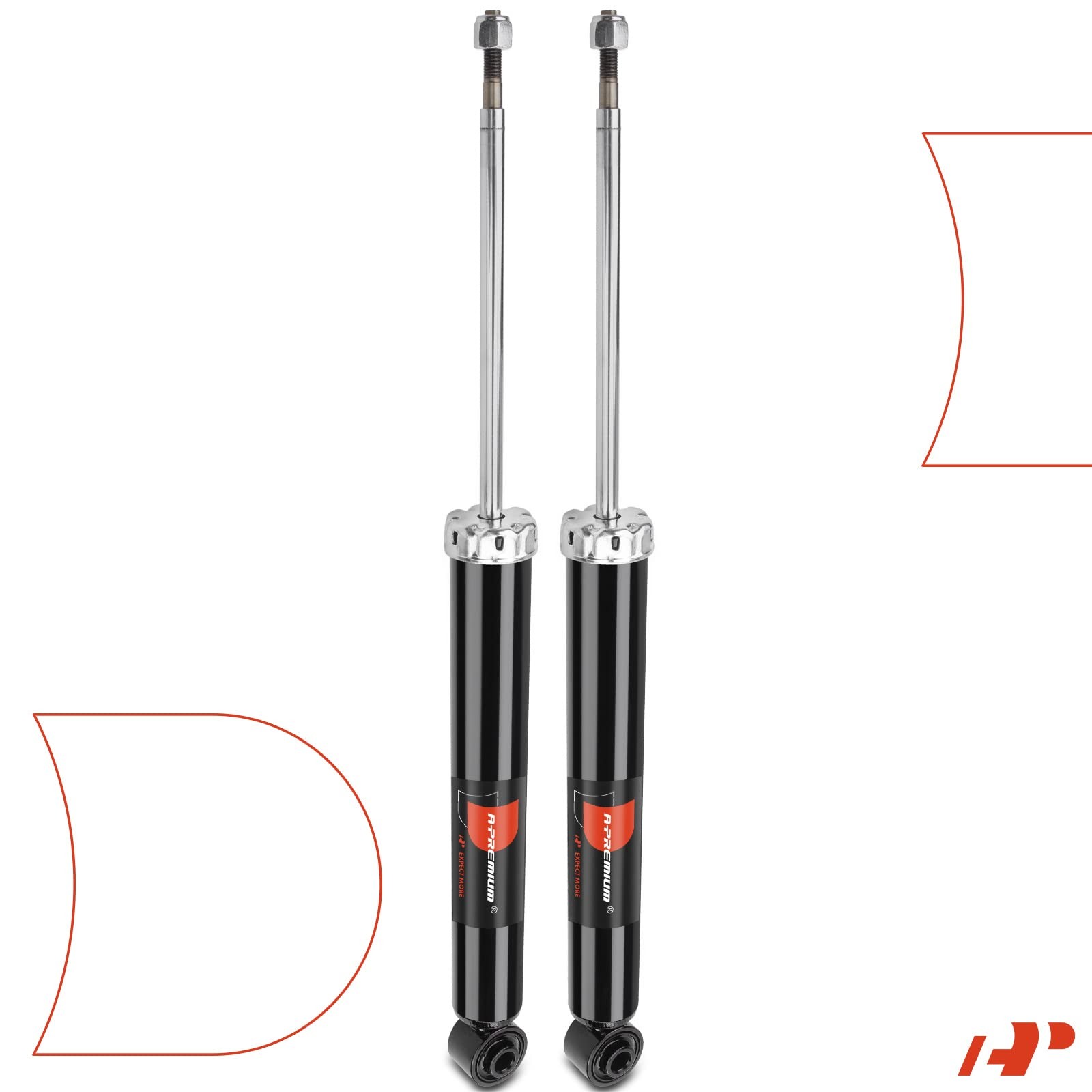 A-Premium Rear Pair 2 Strut Shock Absorber Compatible Chevrolet Malibu