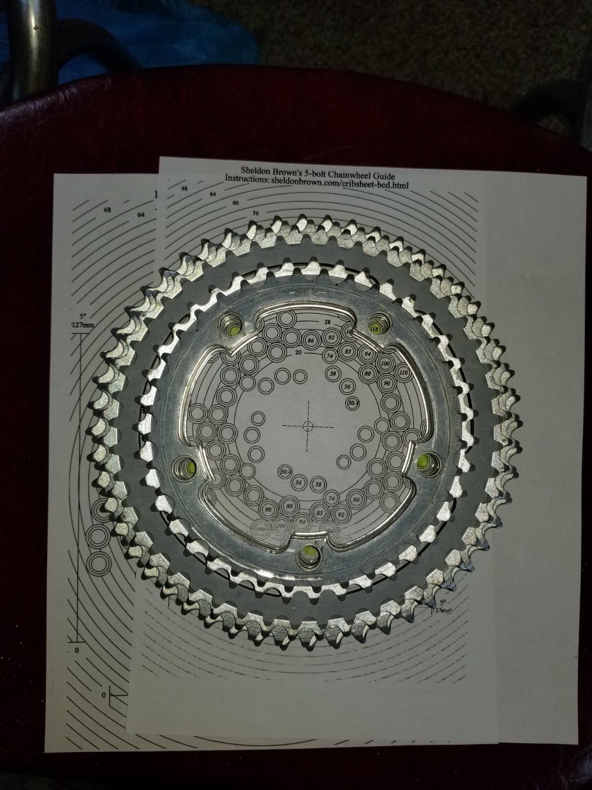 vintage 6 Sakae 118 BCD Chainrings