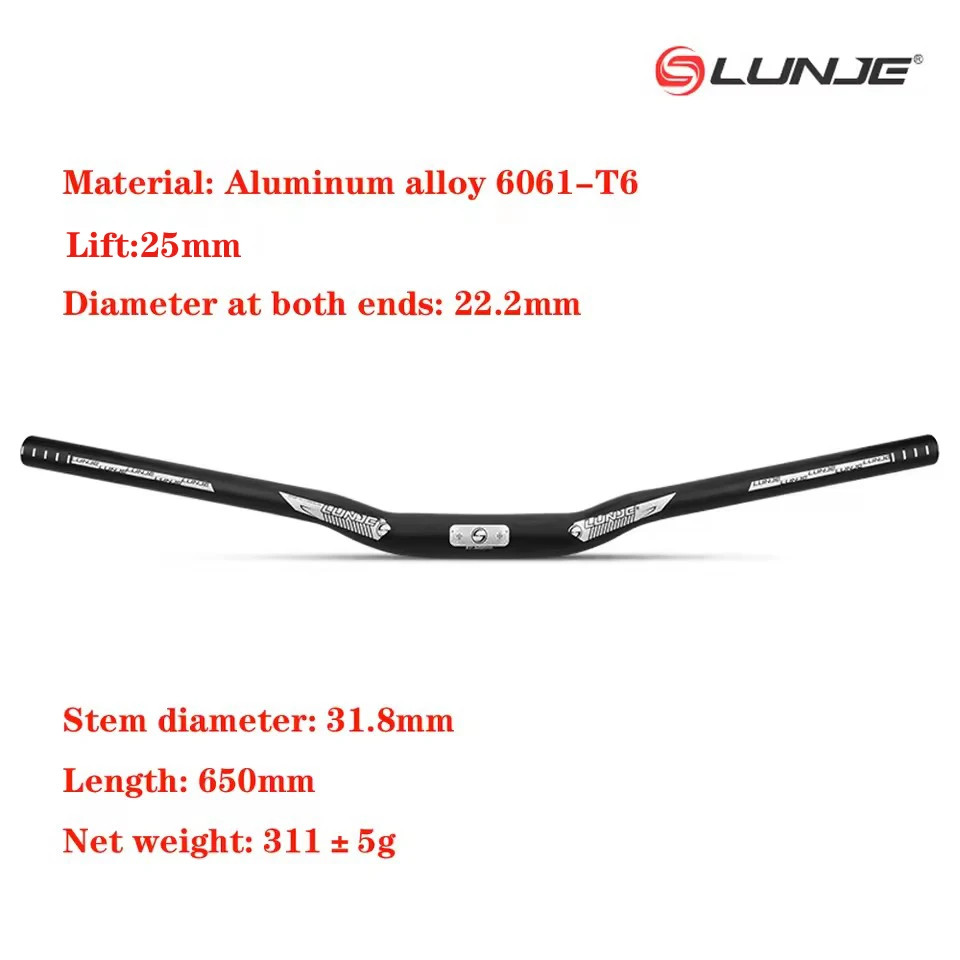 MTB Riser Flats Handlebar 31.8mm*650/720/780mm Mountain Bike Handlebars Parts
