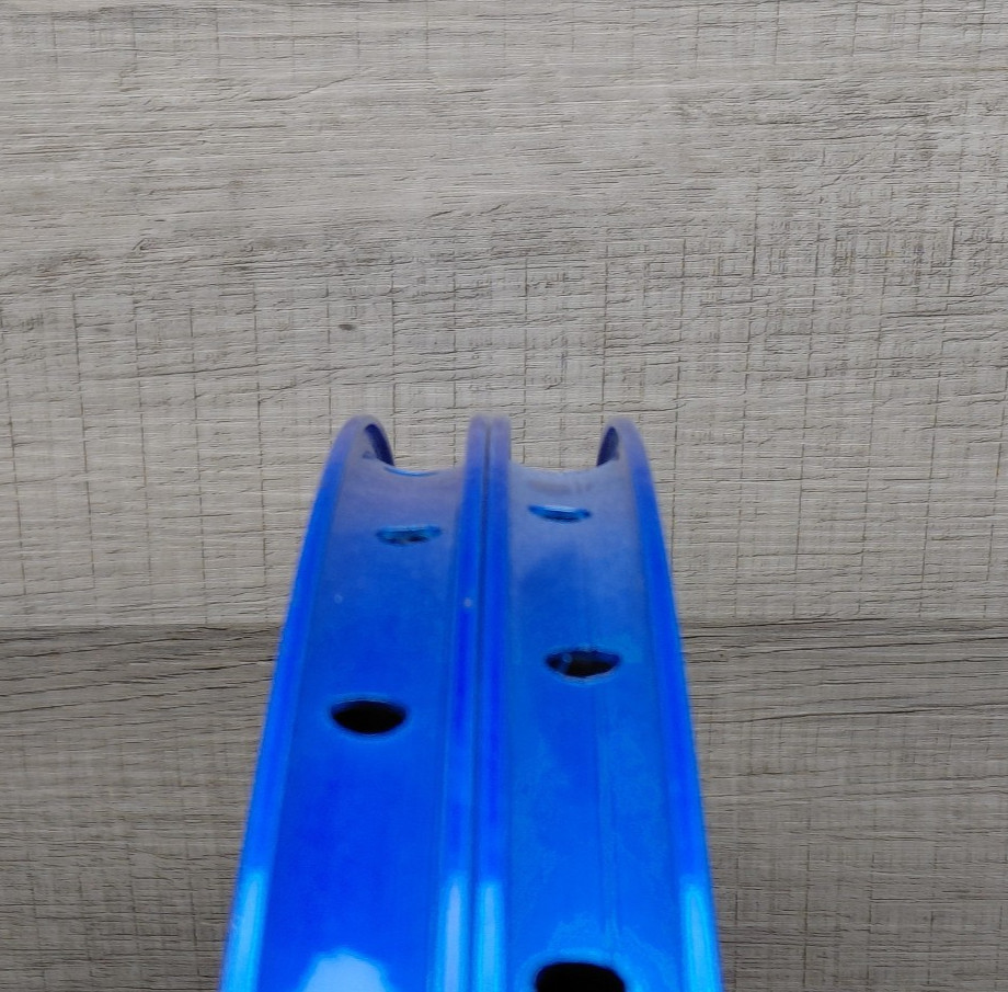 Vintage Velocity Aerohead 700c 36H Rim Pair (2) – Australia Painted BLUE