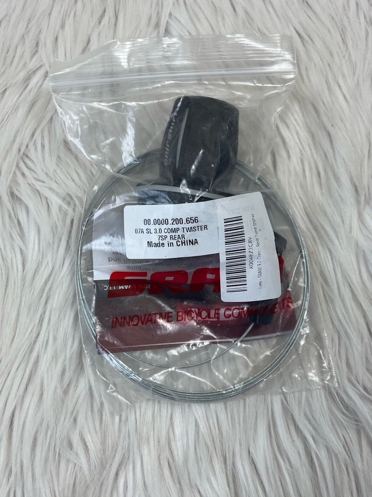 SRAM 3.0 Comp Twist 7-Speed Rear Shifter, 1:1 ratio, mechanical gear indicator