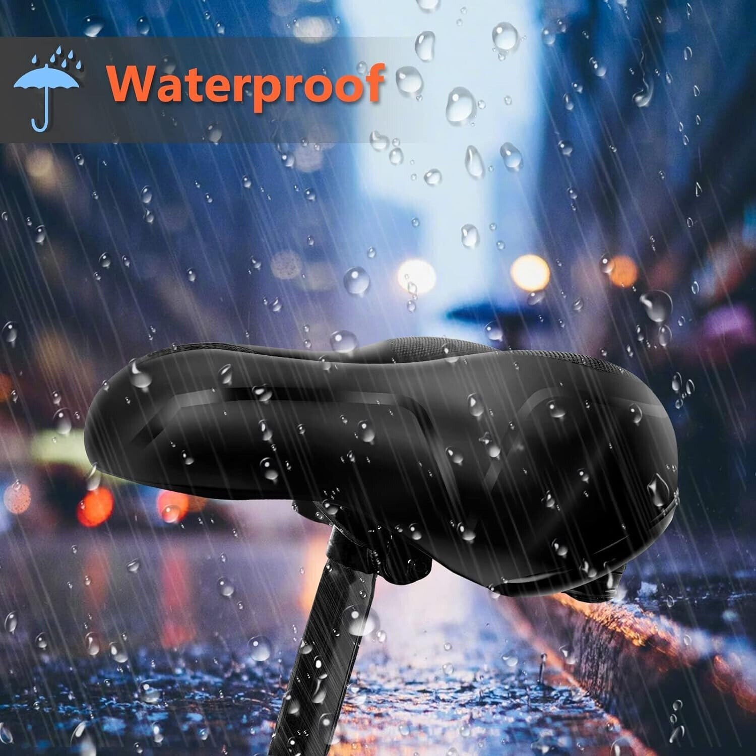New Bicycle Saddle bike Comfort Wide Soft Bike Seat Sporty Air Cushion US 】