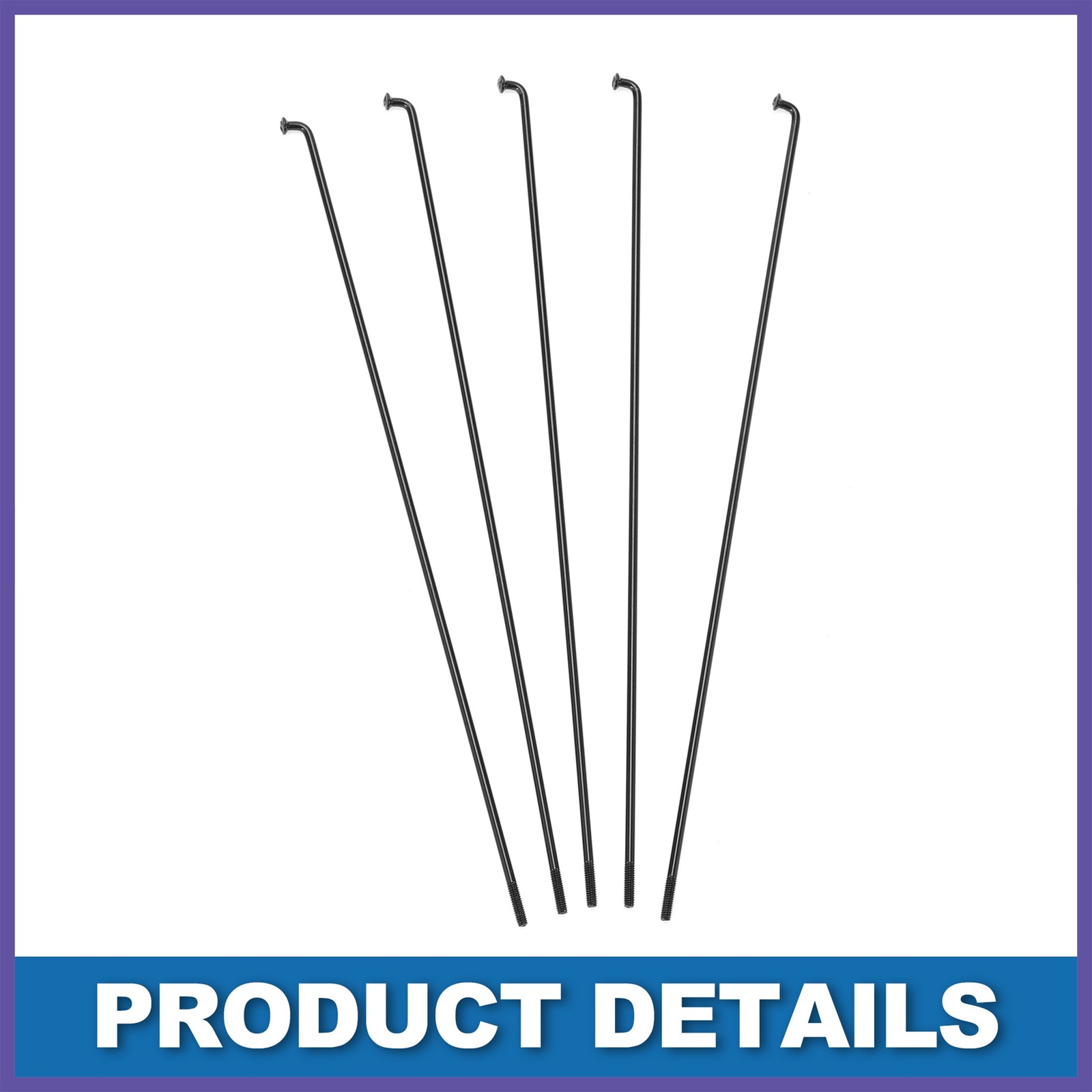Bike Bicycle Spokes 14G 285MM Mountain Bike Spoke steel Black 36Pcs