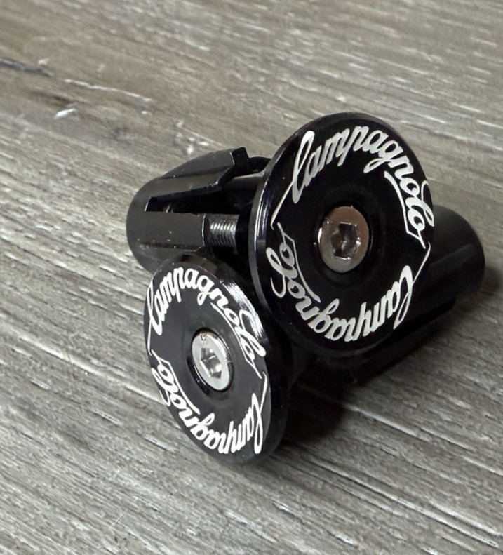 Campagnolo Repop Bicycle Bike Handlebar Bar End Plugs Black Road Bike