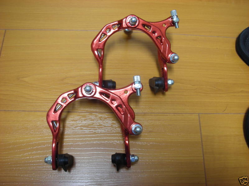 BICYCLE BIKE ALUMINUM SIDE PULL BRAKE CALIPER MTB BMX 2000A RED