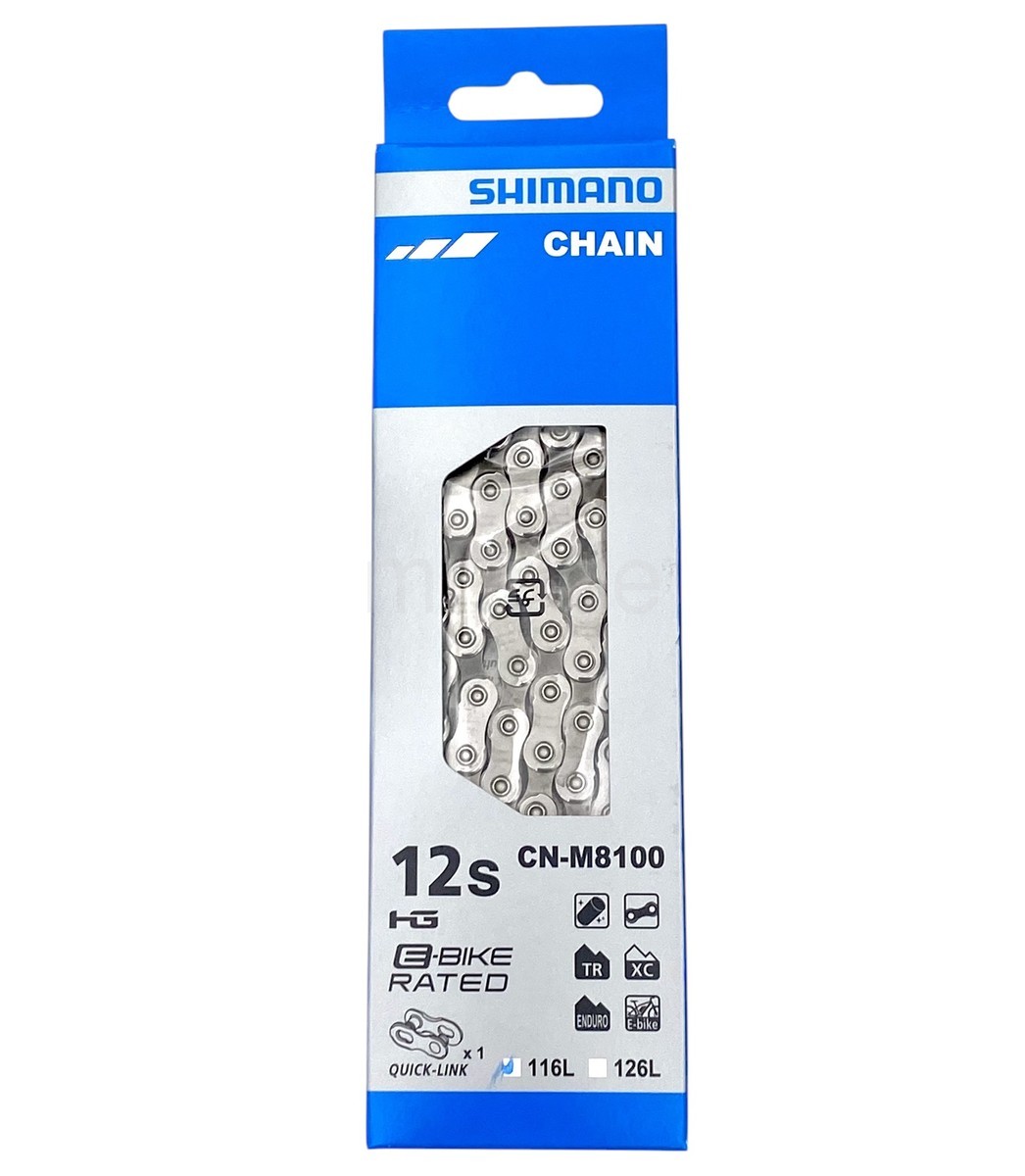 Shimano Deore XT CN-M8100 116L 12 Speed MTB,e-Bike Chain SIL-TEC W/ Quick link