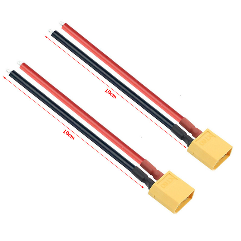 Ebike Battery XT60 Extension Cable Wiring 10cm Anderson Bullet T-port Plug 14AWG