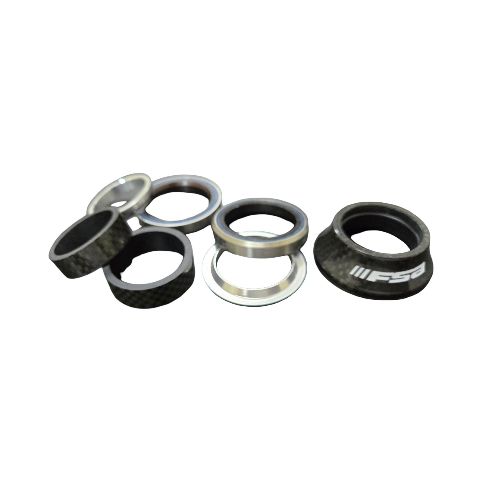 FSA 1 1/8» headset Carbon Top Cover & spacers NOS Sealed bearing MTB ROAD CITY