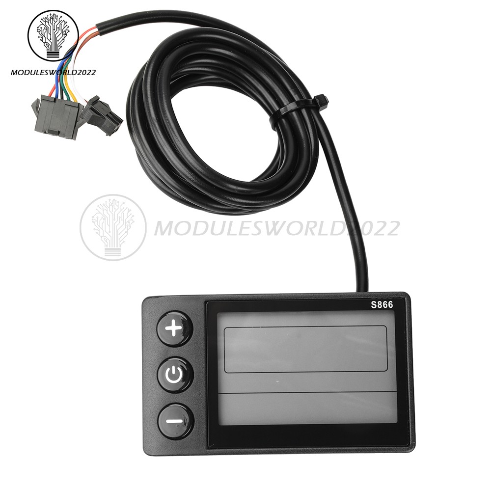 36V 48V 64V 40A 30A 20A Brushless Motor Controller E-Bike S866 LCD Display Meter