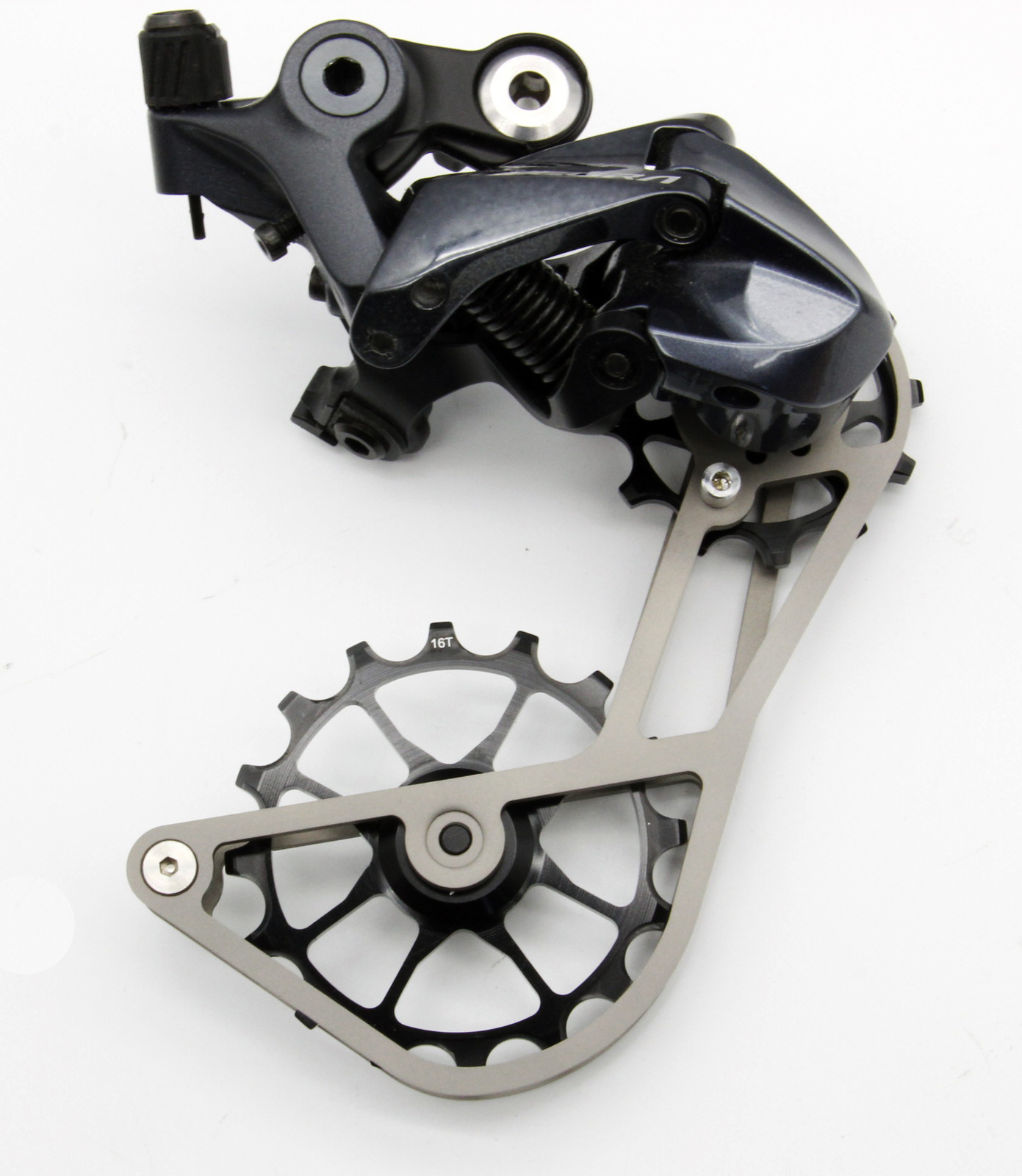 Swishti Narrow-Wide Bike Oversized Fully-CNC Derailleur Pulley 16T Black