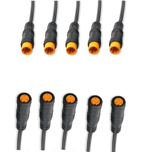 Julet 4Pin 3pin 2pin Male Female Waterproof Cable Electric Bike 3pin cable