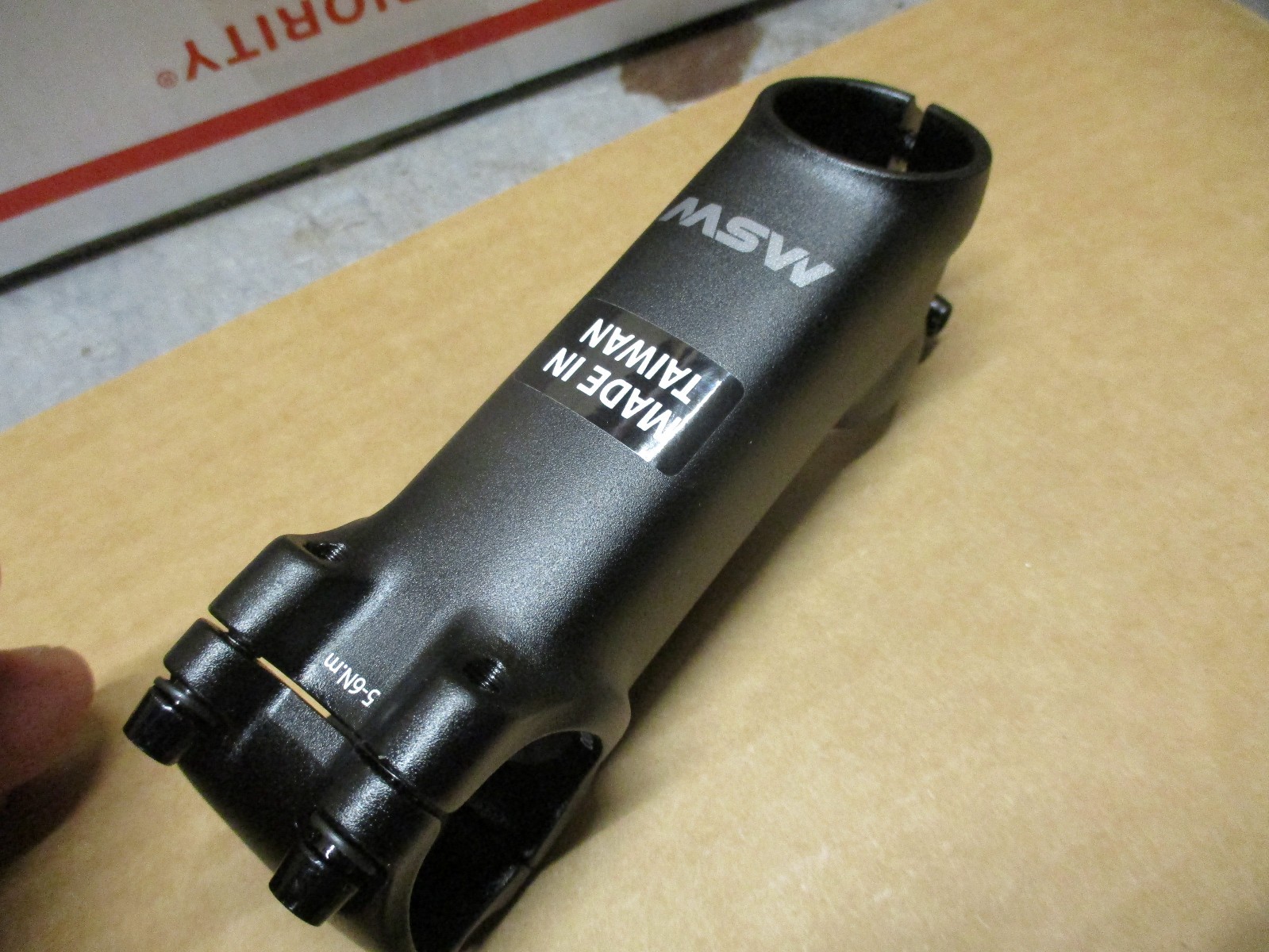 MSW Stem Length 100mm / Clamp 31.8mm / 25 Degree / Steerer 1 1/8 in Black MTB