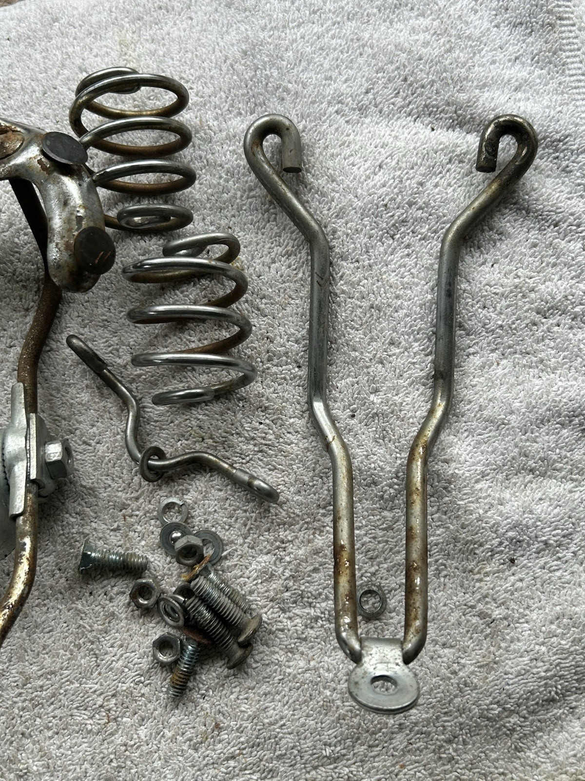 Vintage Brooks saddle parts for restoration-3 saddles and various parts
