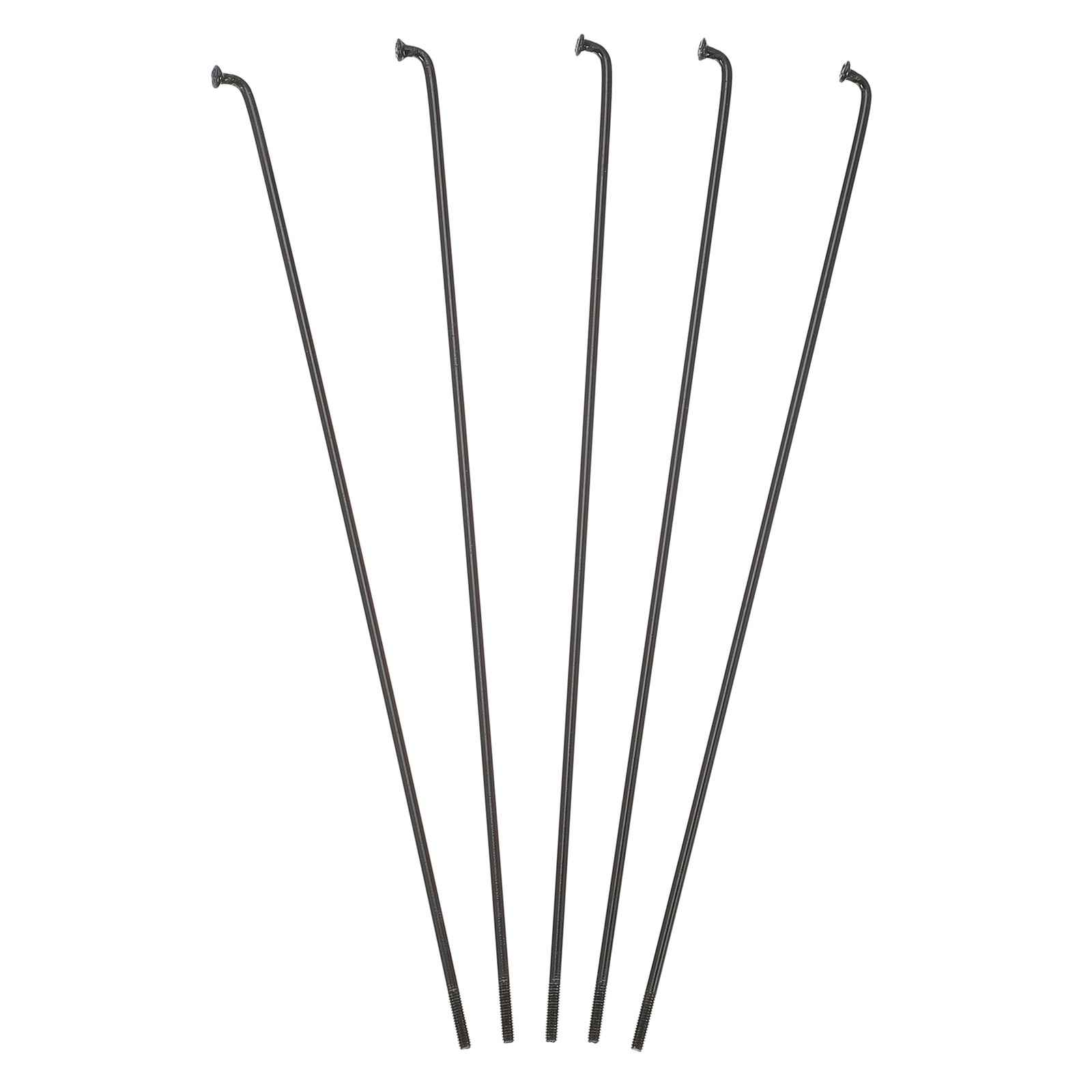 40 Pcs 14G J Bend 168mm x 2mm Bike Bicycle Spokes with Nipples Steel Black