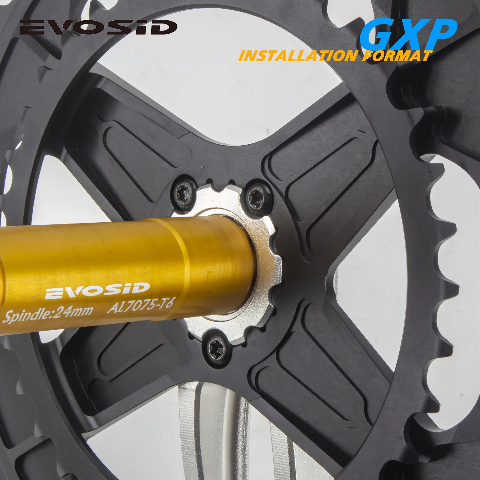 165mm Folding Road Bike Crank 52-36T 12 Speed 2X Chainring with Bracket Crankset