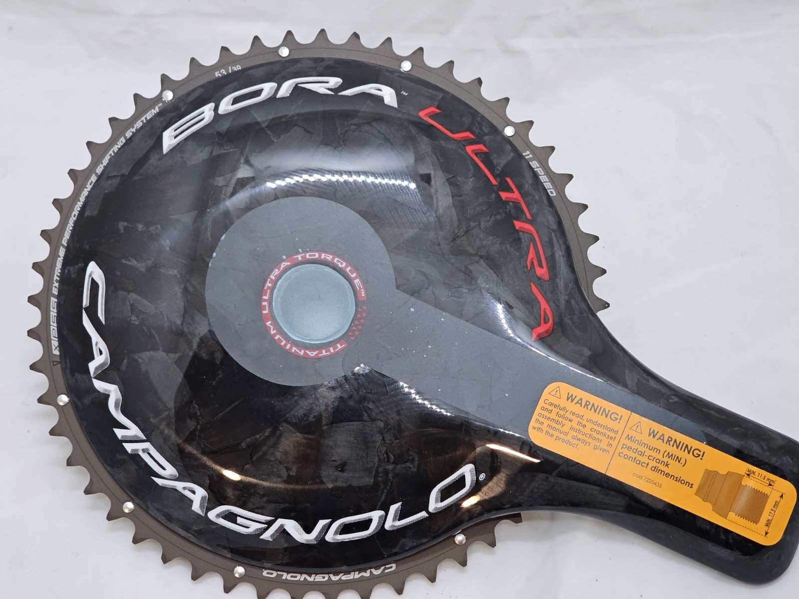 Campagnolo Bora Ultra 11s Crankset 170mm 53/39 NEW Carbon Ultra Torque Titanium
