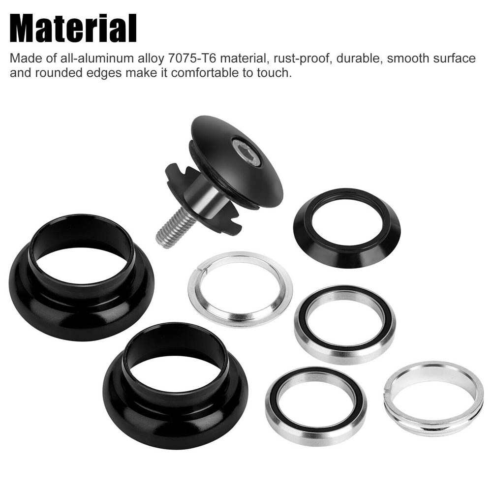 US 2Sets 34mm 1-1/8″ Threadless MTB Road Bicycle Sealed External Bearing Headset