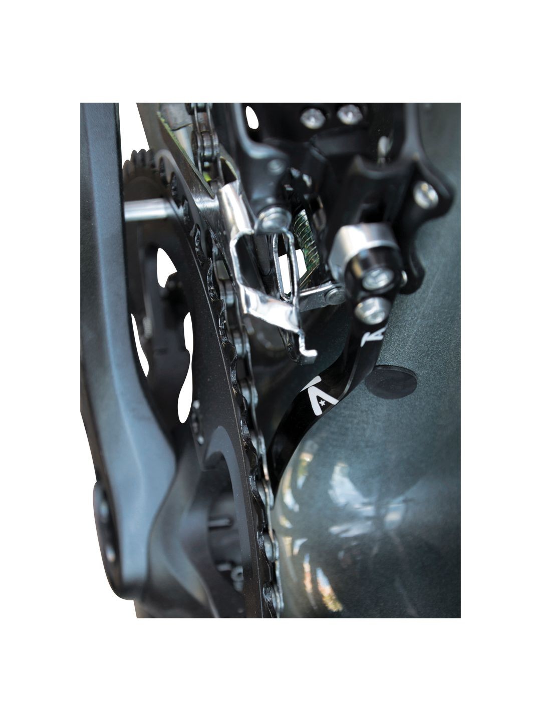 K-EDGE Pro Road Braze-on Chain Catcher, Black