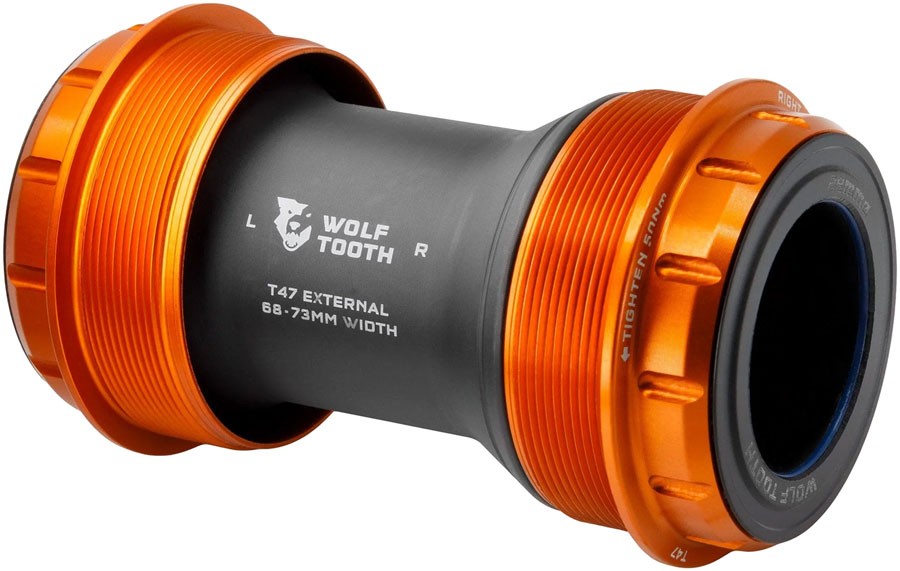 Wolf Tooth T47 External Bottom Bracket – T47 External, 68/73mm, For DUB