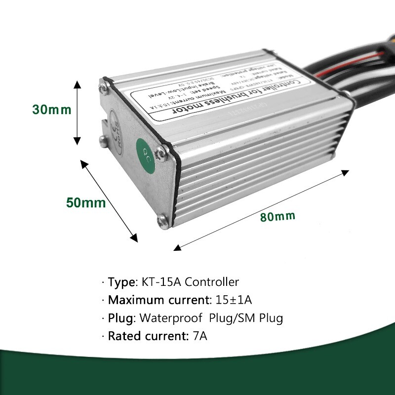 36V 48V 250W 350W 15A KT E-bike Controller Brushless Waterproof LCD Display