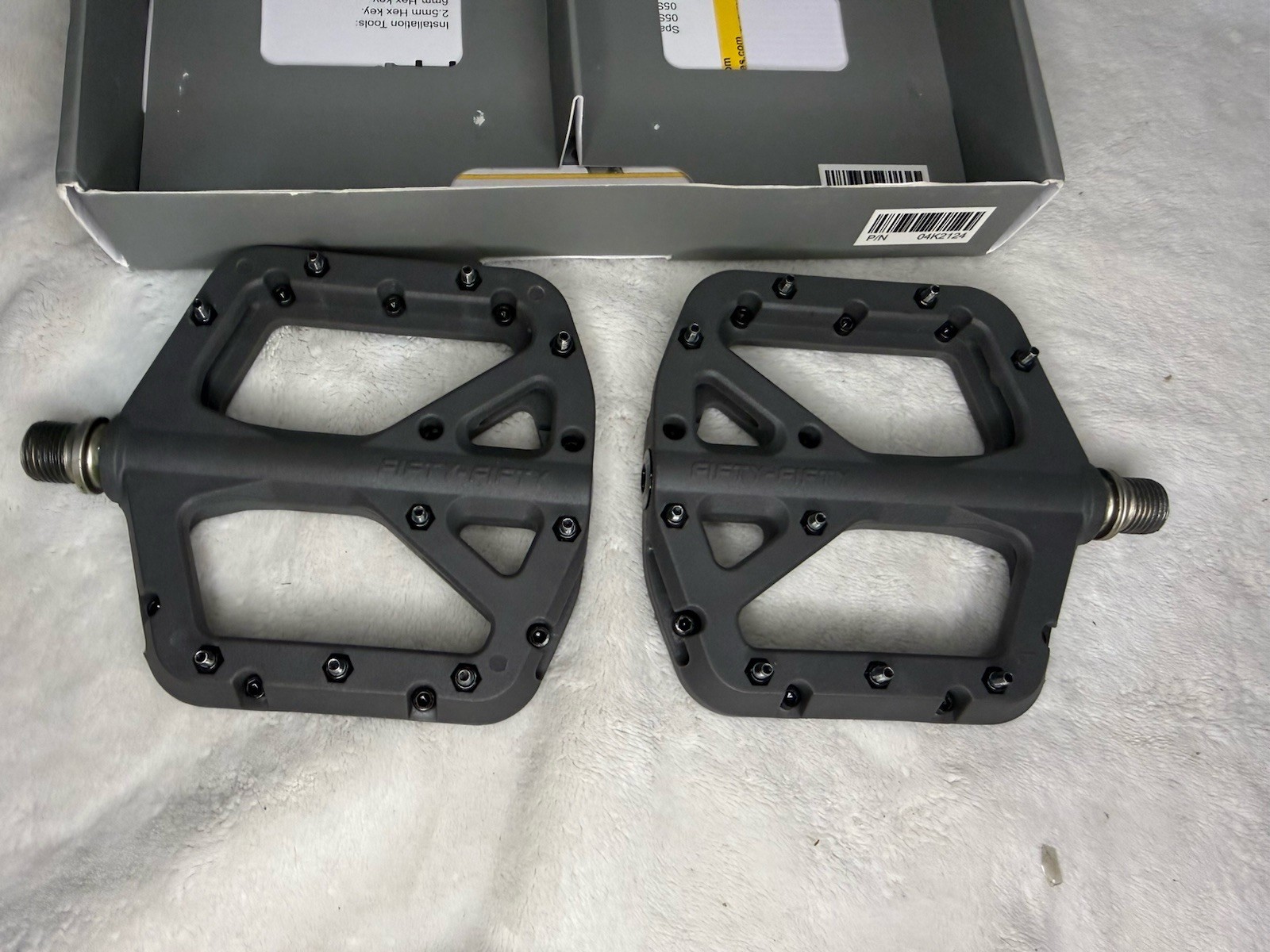 FIFTY-FIFTY Mountain Bike Pedals, Non-Slip MTB Nylon Composite, 9/16″ Bicycle…