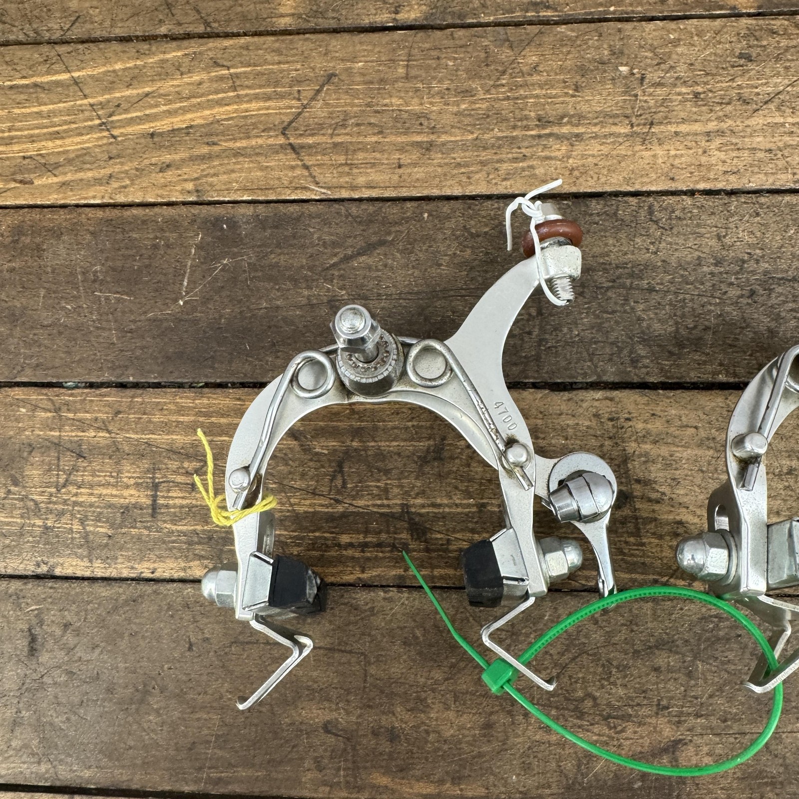 Vintage Suntour Superbe Caliper Brakes Set Silver Nut Road Bike Side Pull Japan