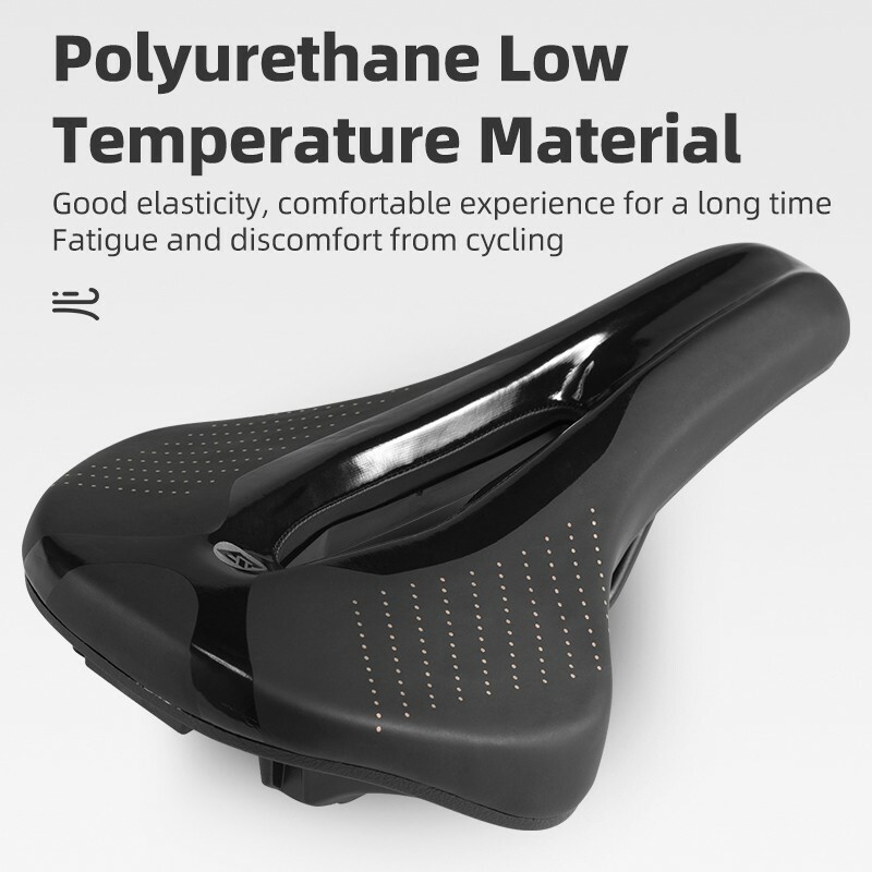 ROCKBROS Bike Saddle Racing Soft Shock Absorption Breathable Bicycle Seat Saddle