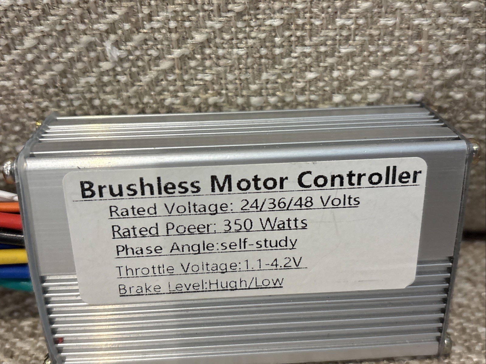24V/36V/48V 350W E-bike – Scooter /Brushless Motor Controller/ Brake Level- H/L