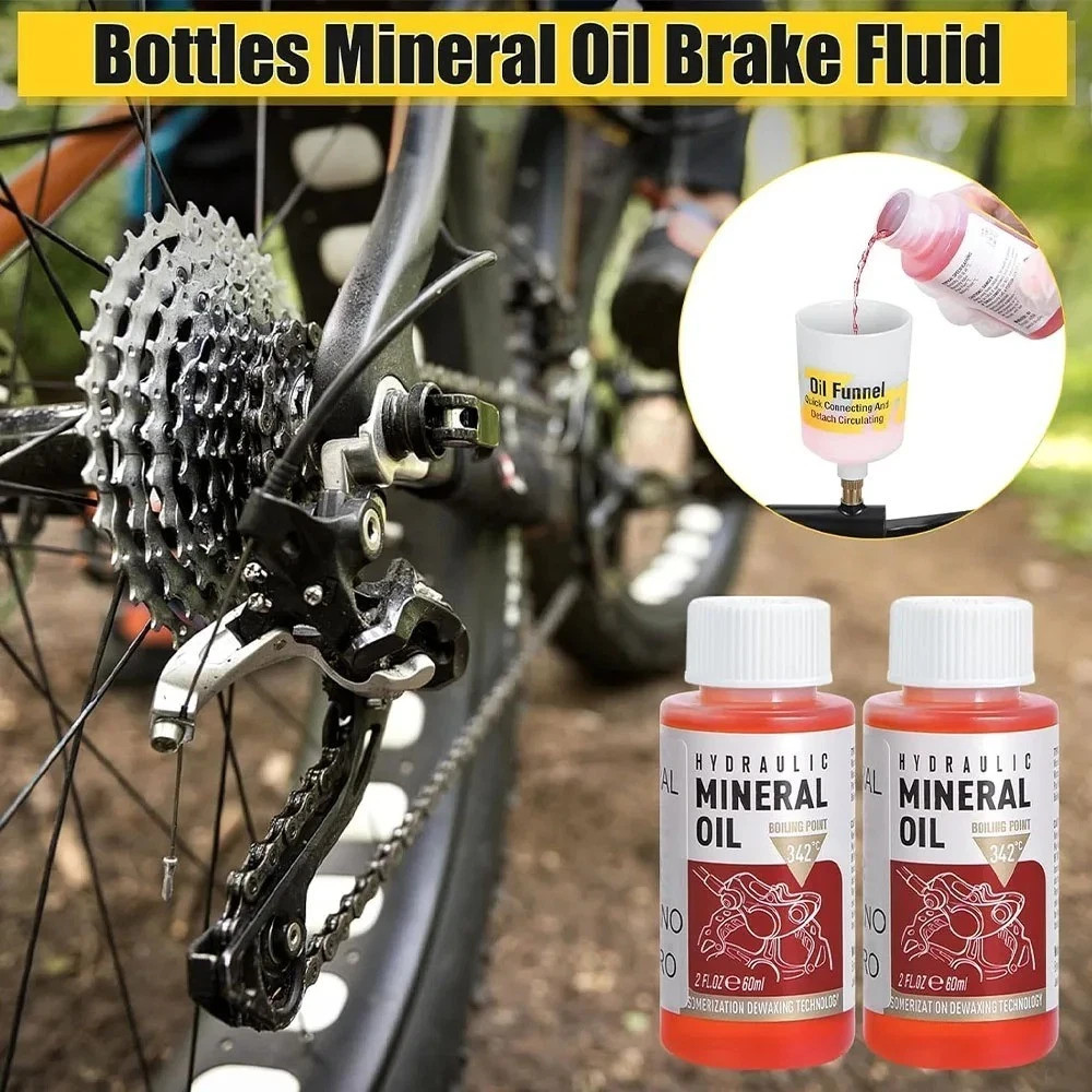 Bicycle Brake Mineral Oil System 60ml Fluid Aceite Cycling Mountain Bikes