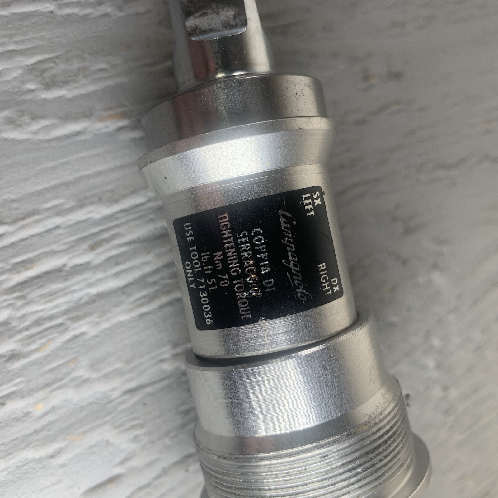 Campagnolo Chorus Bottom Bracket Italian 36x24T 102mm ISO Square Taper Parts