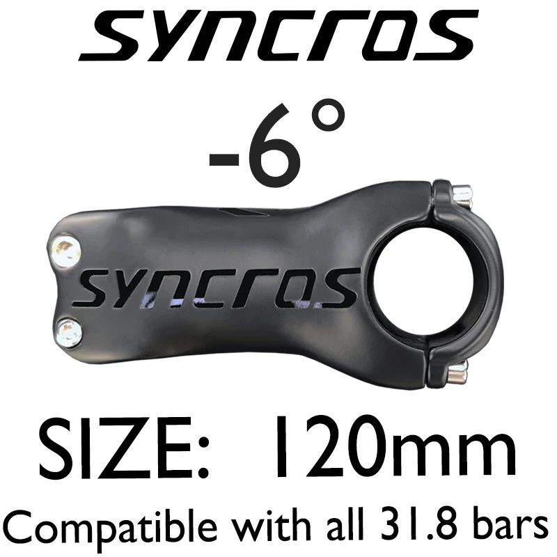 Ultra Light Carbon MTB Road Bicycle Stem Angle – 6/17 Degree 60-120mm