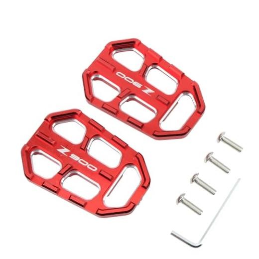 CNC Wide Foot Pegs,Motorcycle Footpegs Rest Wider For Standard Street Red