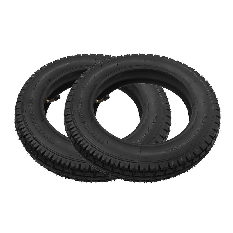 Heavy Duty 12-1/2 x 2-1/4 Tire & Inner Tube Bent Stem 12.5 x 2.25 Electric Bike