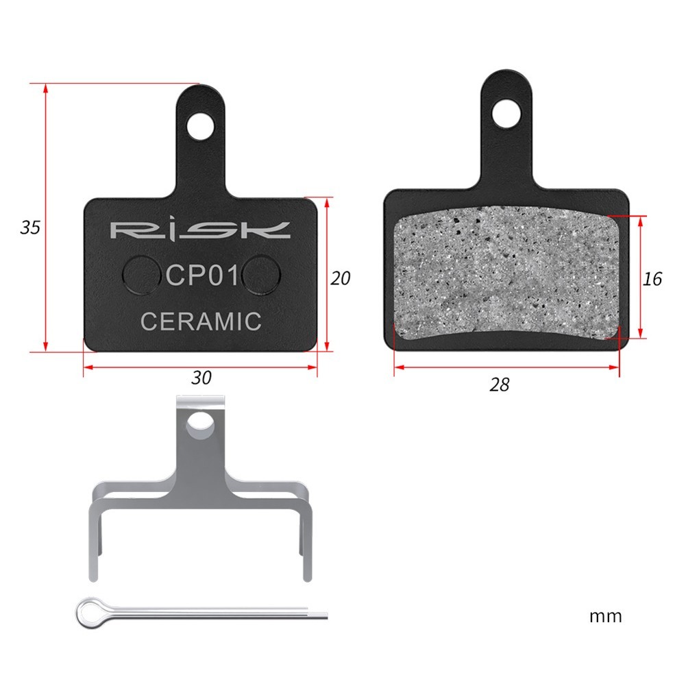 Brand New Bike Ceramic Lining Brake Pads 10*8*1 Cm 27g Black Back Panel