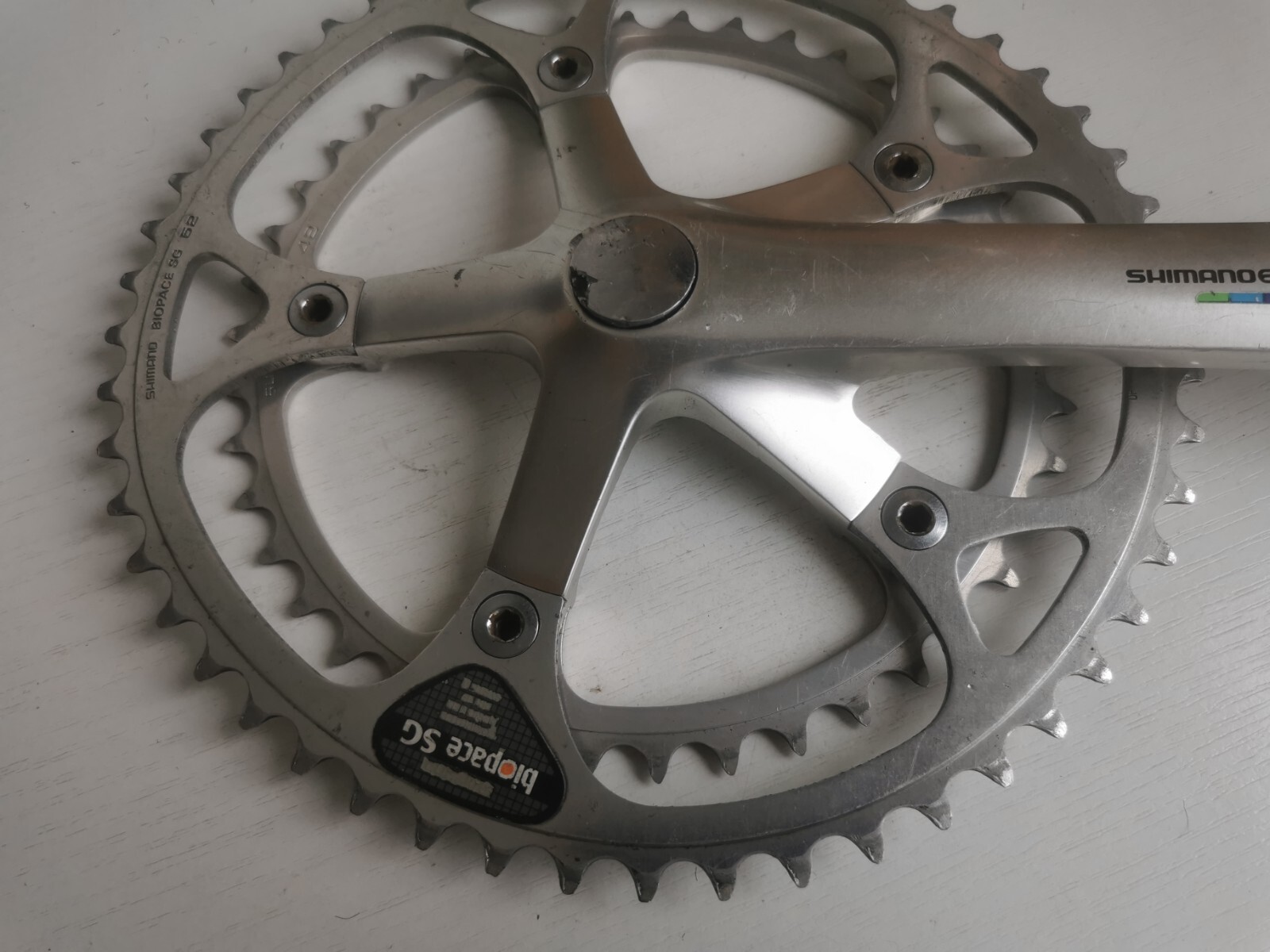 VINTAGE Shimano 600 Ultegra Biopace FC-6400 Double 52/42 170mm Crankset Chainset